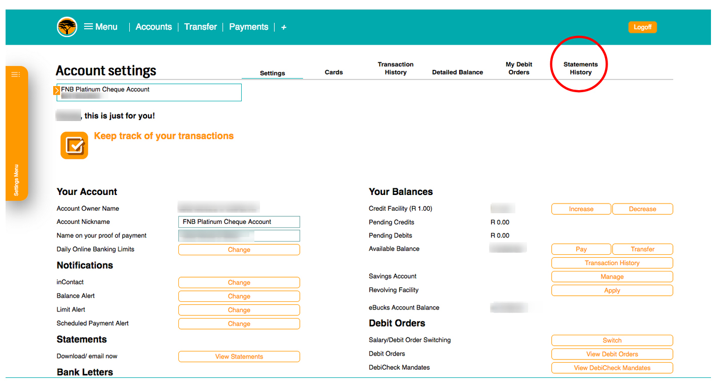 How To Get FNB Statements Spike Docs